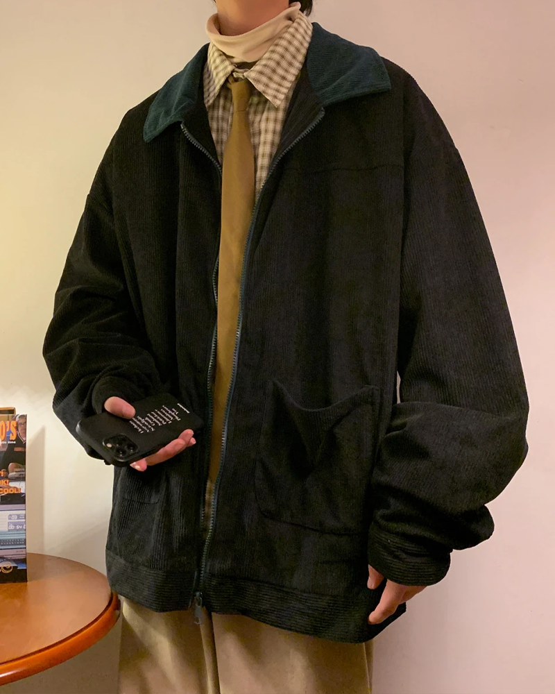 Veste velours cotelé homme