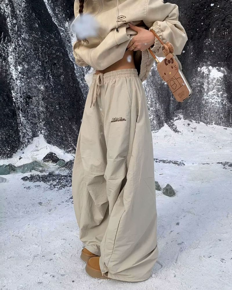 Pantalon jogging large femme