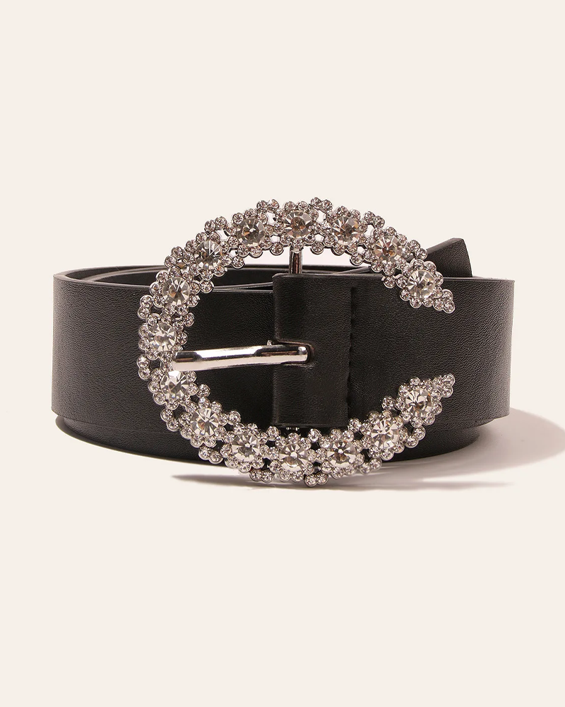 Ceinture femme avec boucle strass