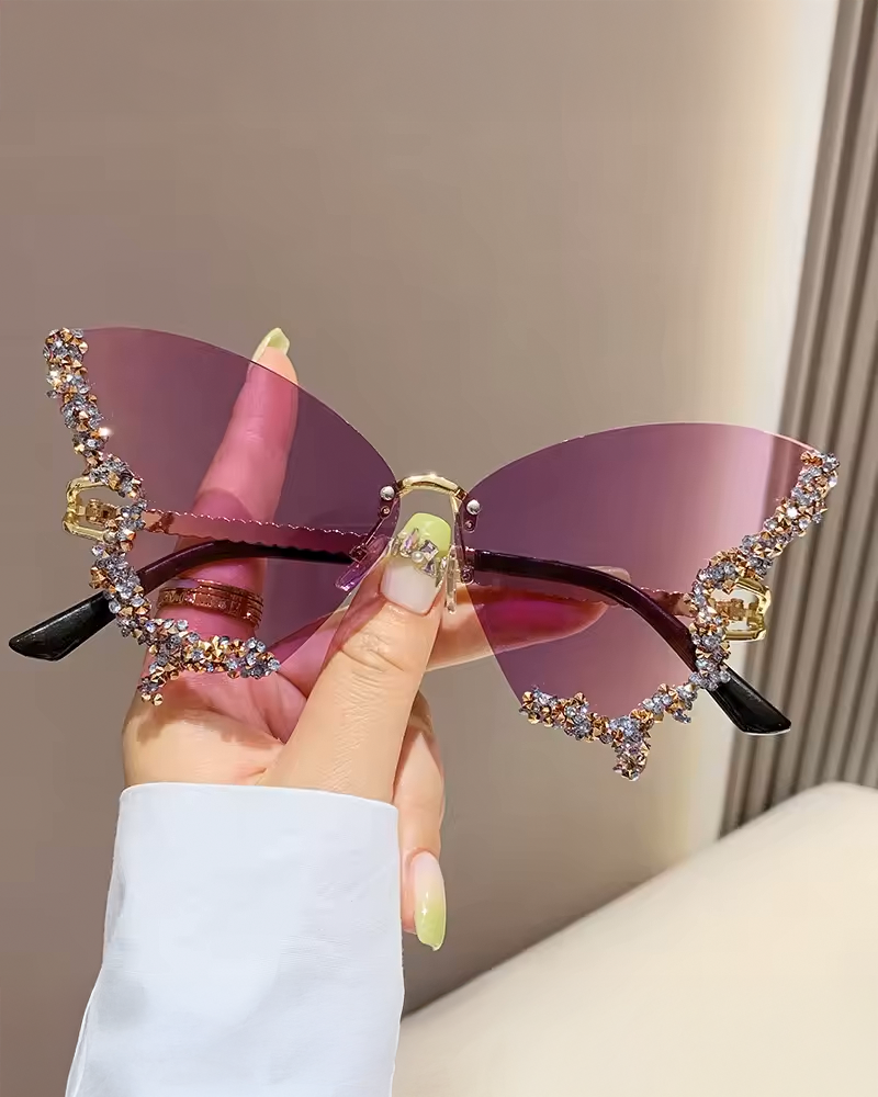 Lunettes de soleil papillon