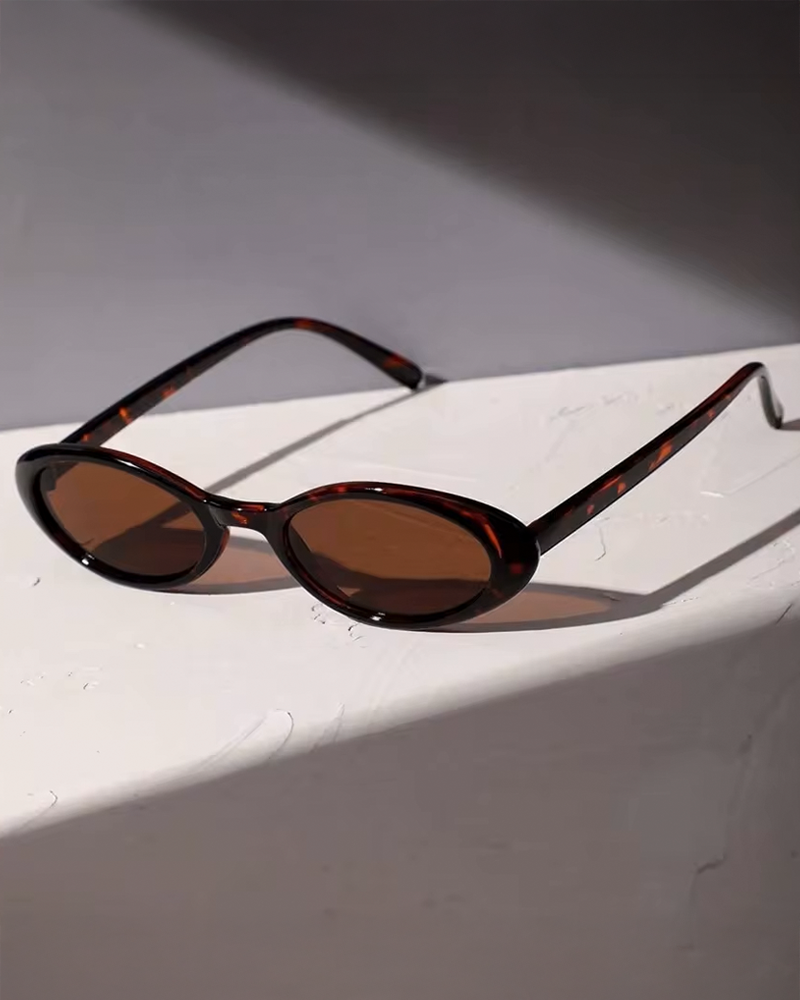Lunettes de soleil ovales femme