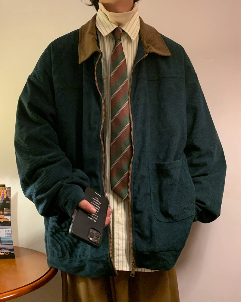 Veste velours cotelé homme