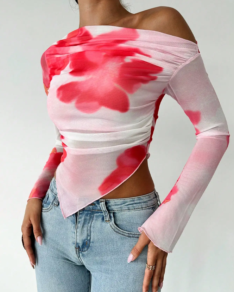 Top asymetrique fleuri