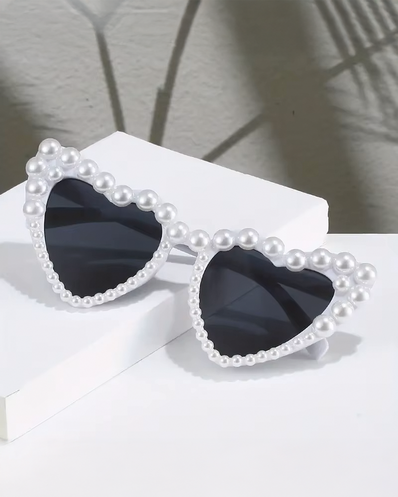 Lunette de soleil coeur femme