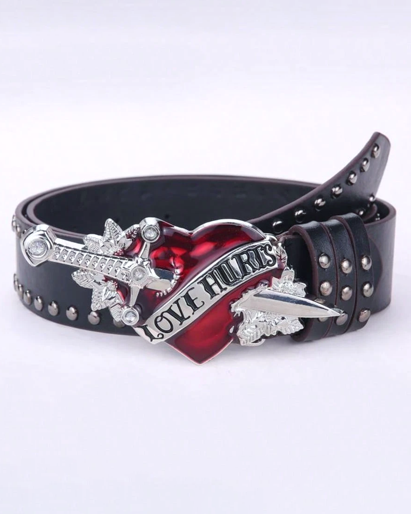 Ceinture cloutée rock