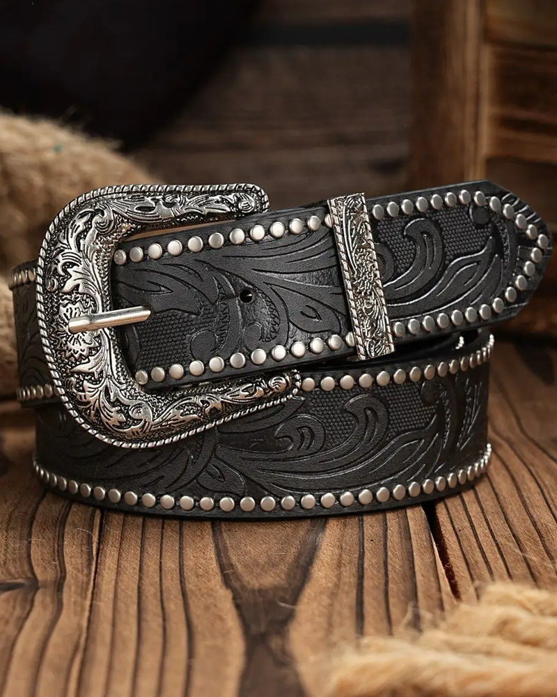 Ceinture western cloutée
