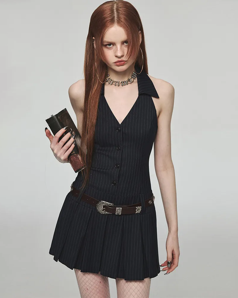 Robe chemise sans manche