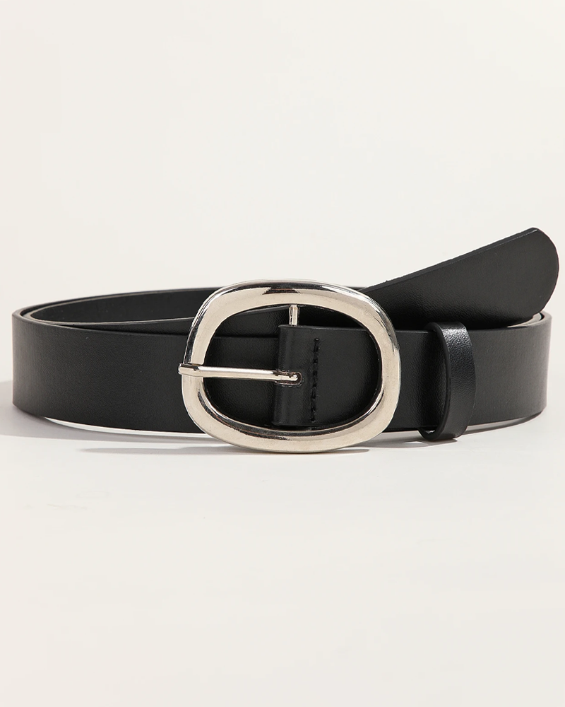 Ceinture boucle ovale femme