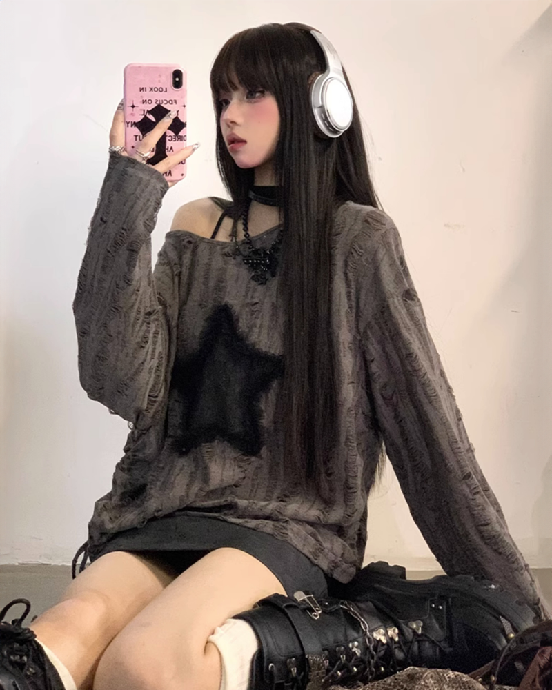 Top épaules dénudées Y2K