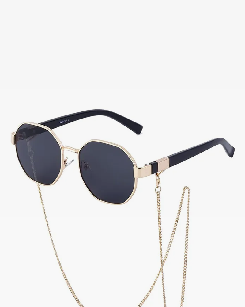 Lunette de soleil octogonale femme