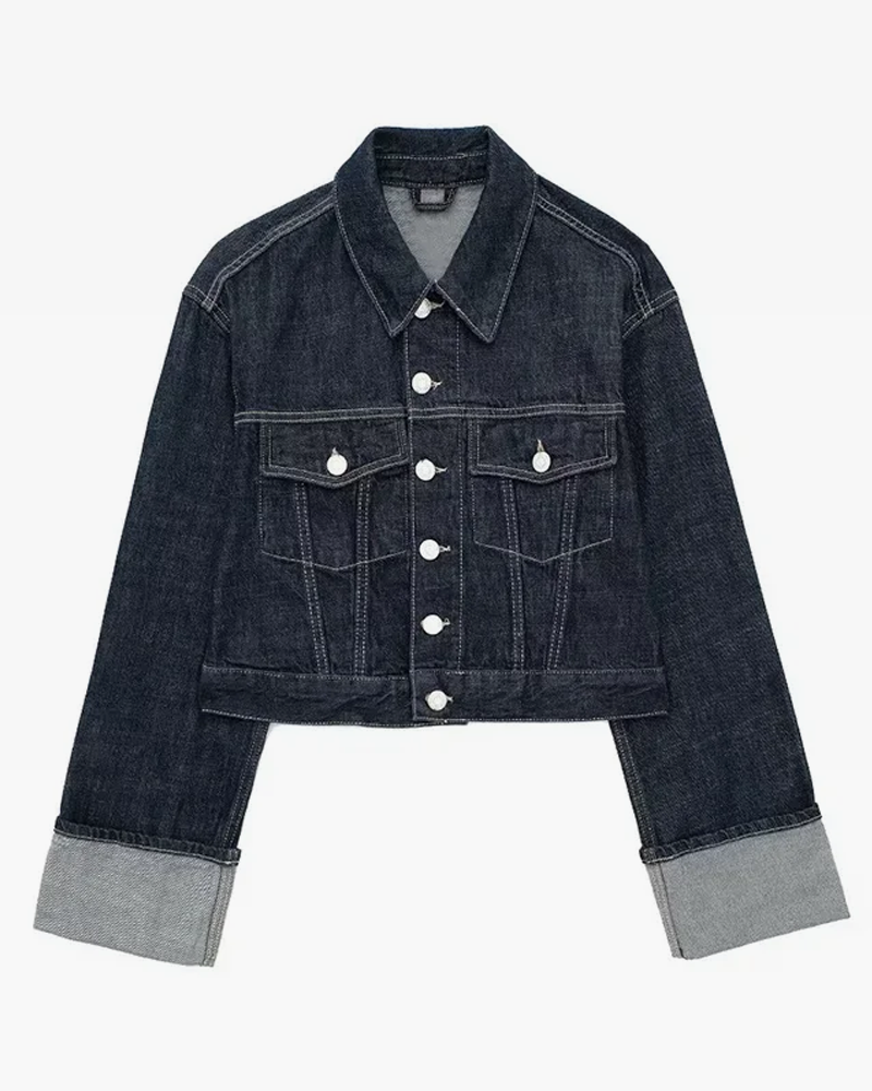 Veste en jean courte femme