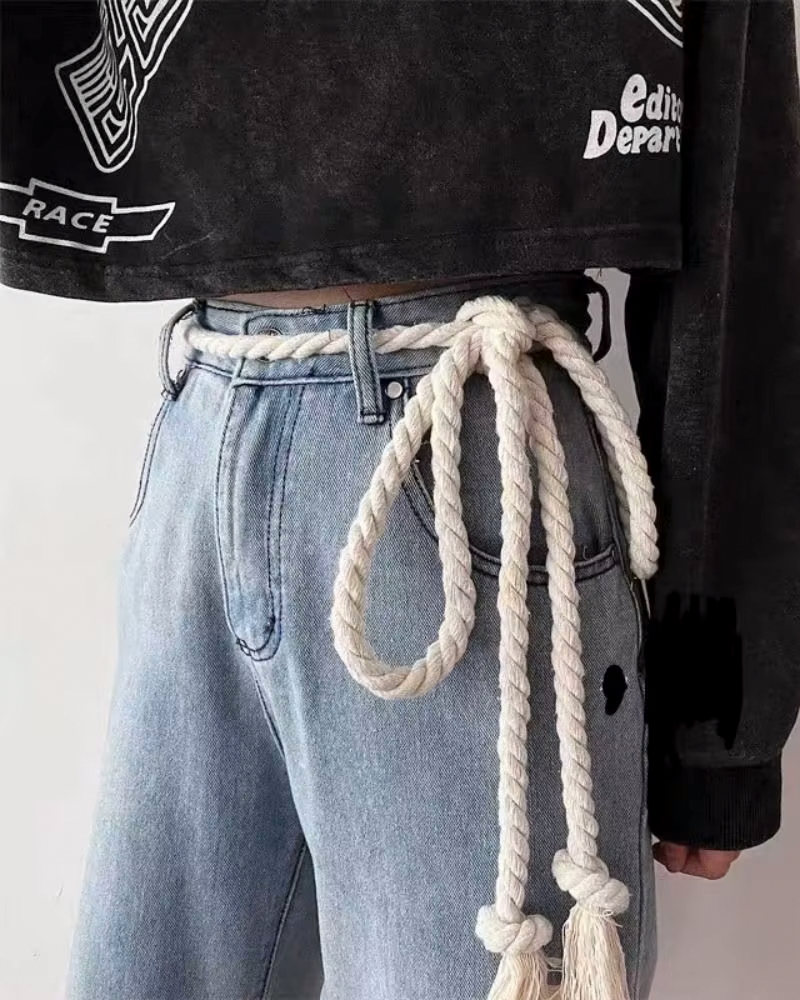 Ceinture corde femme