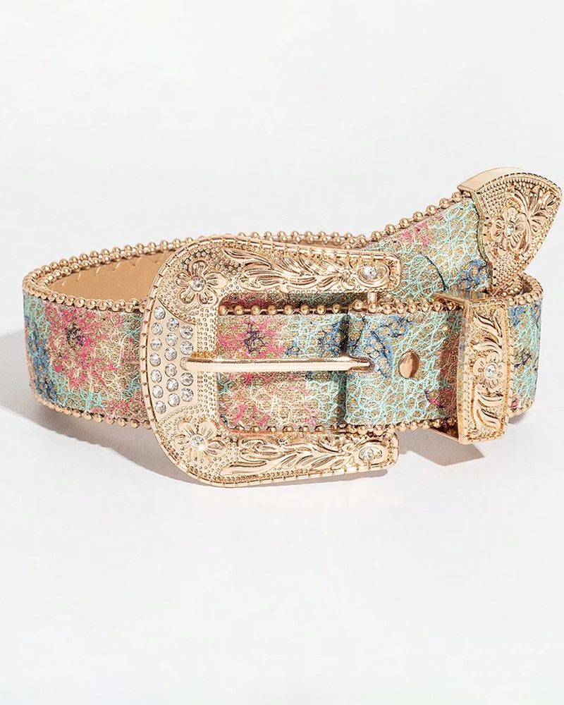 Ceinture western fleurie