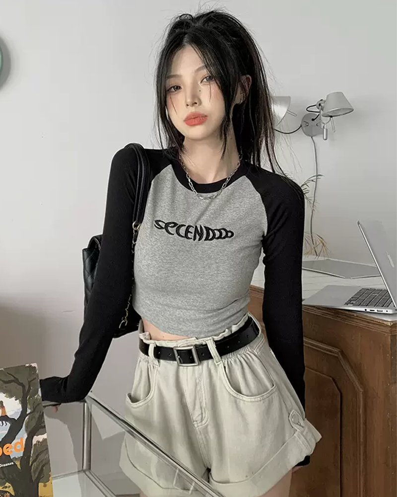 T shirt court manche longue