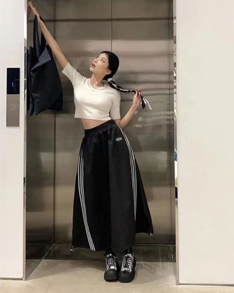 Jupe longue 3 bandes