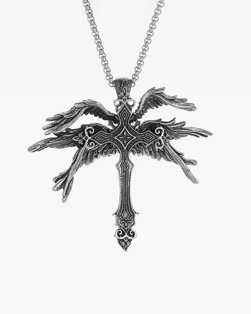 Pendentif croix ange