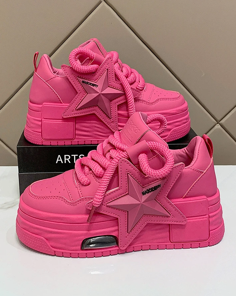 Sneakers femme rose fushia
