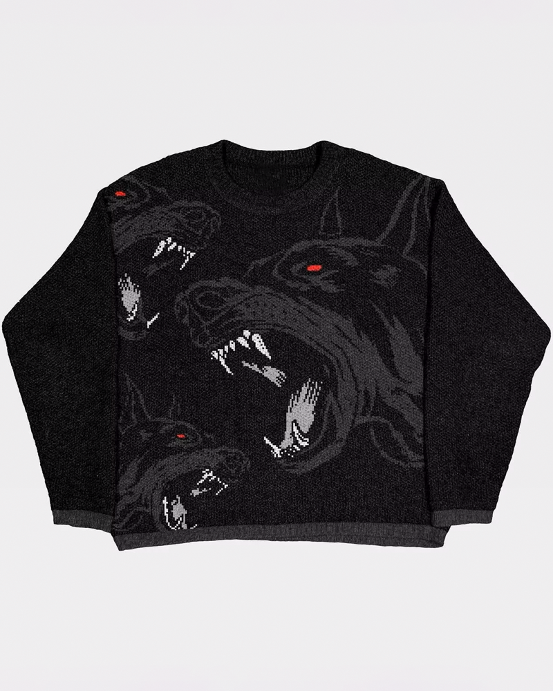 Pull en maille Y2K homme