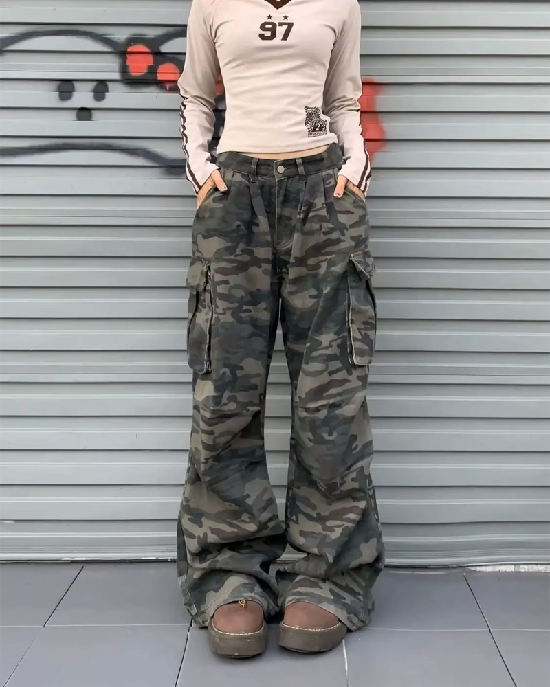 Cargo jeans camo