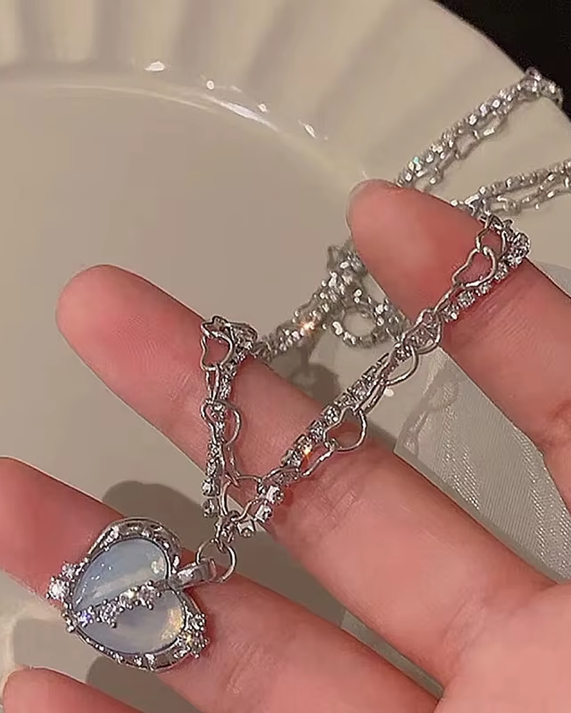 Pendentif coeur Y2K