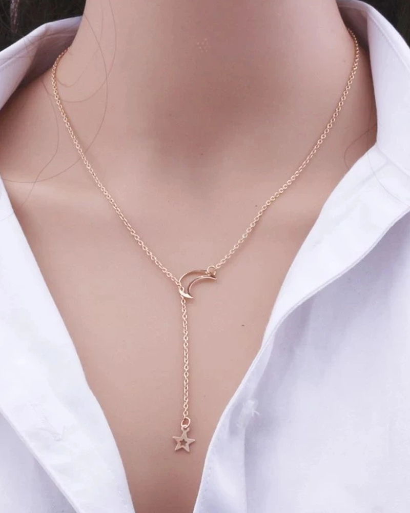 Pendentif croissant de lune et etoile