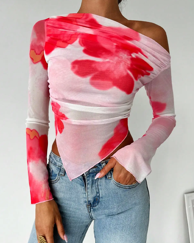 Top asymetrique fleuri