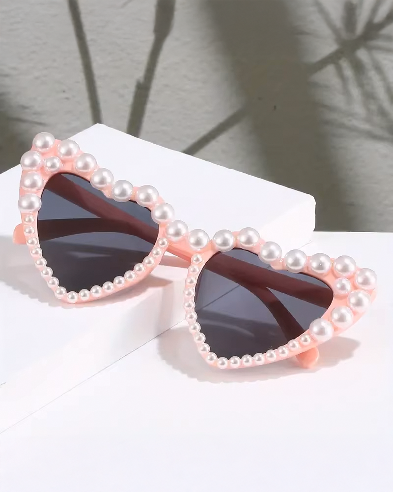 Lunette de soleil coeur femme