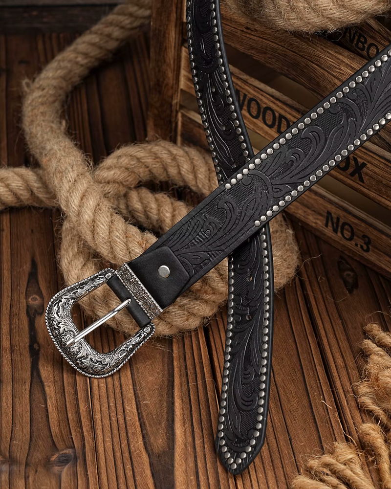 Ceinture boucle western femme