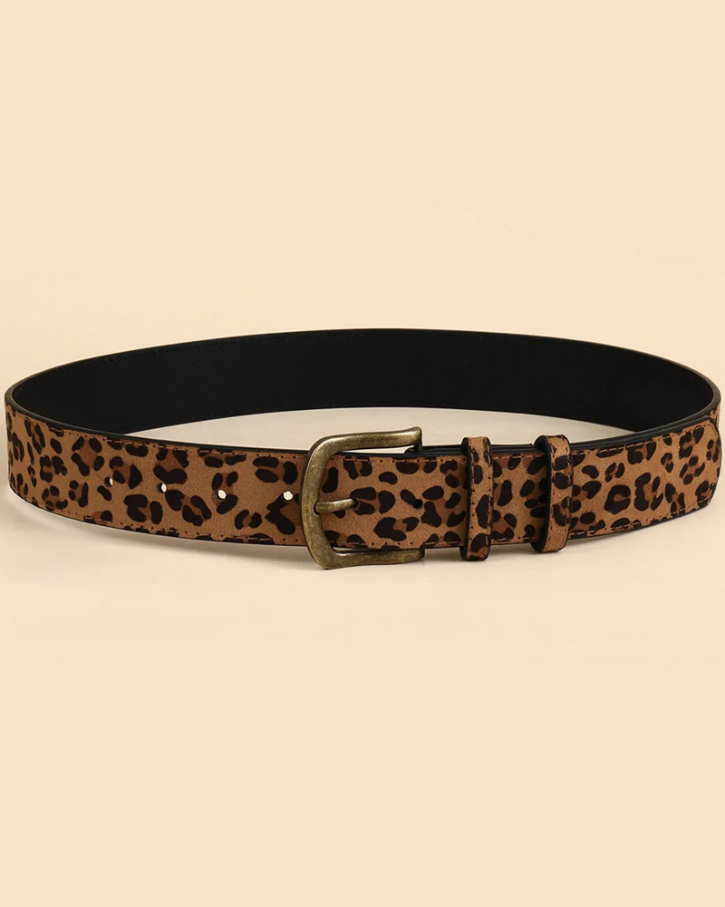 Ceinture vegan leopard