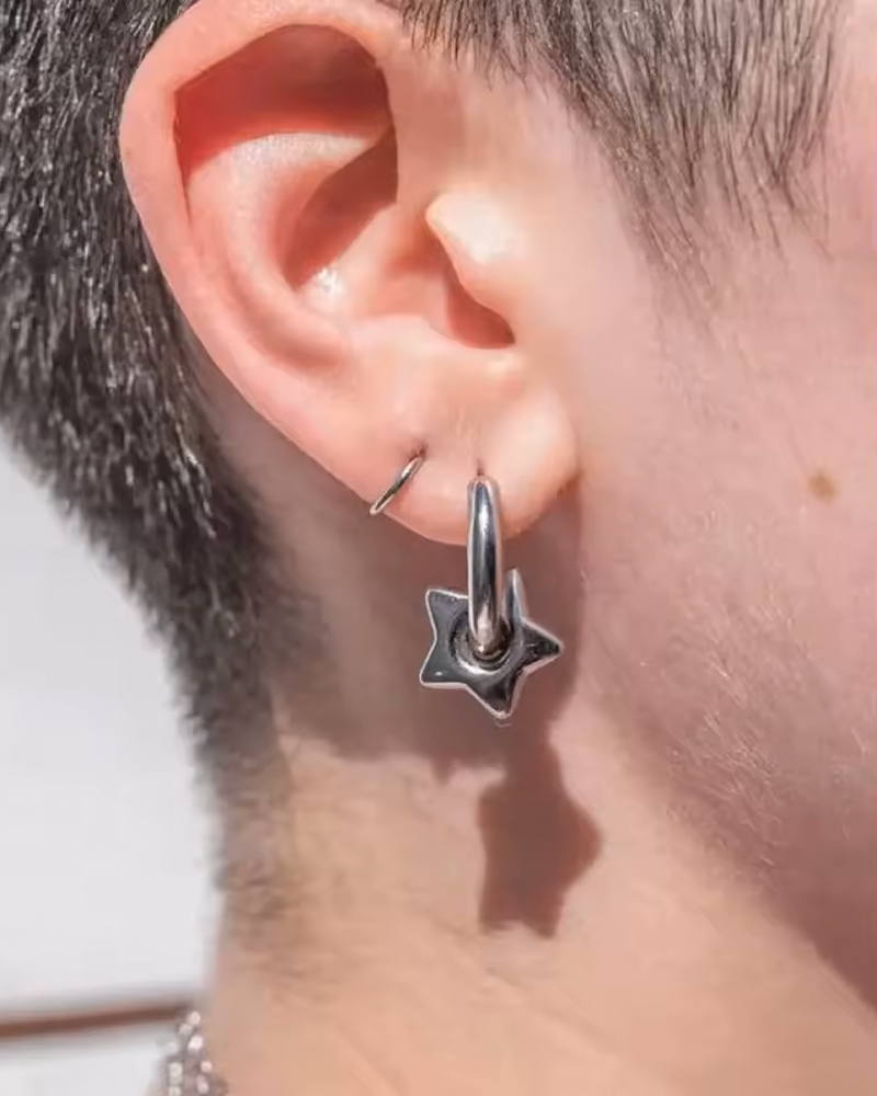 Boucles d'oreille etoile