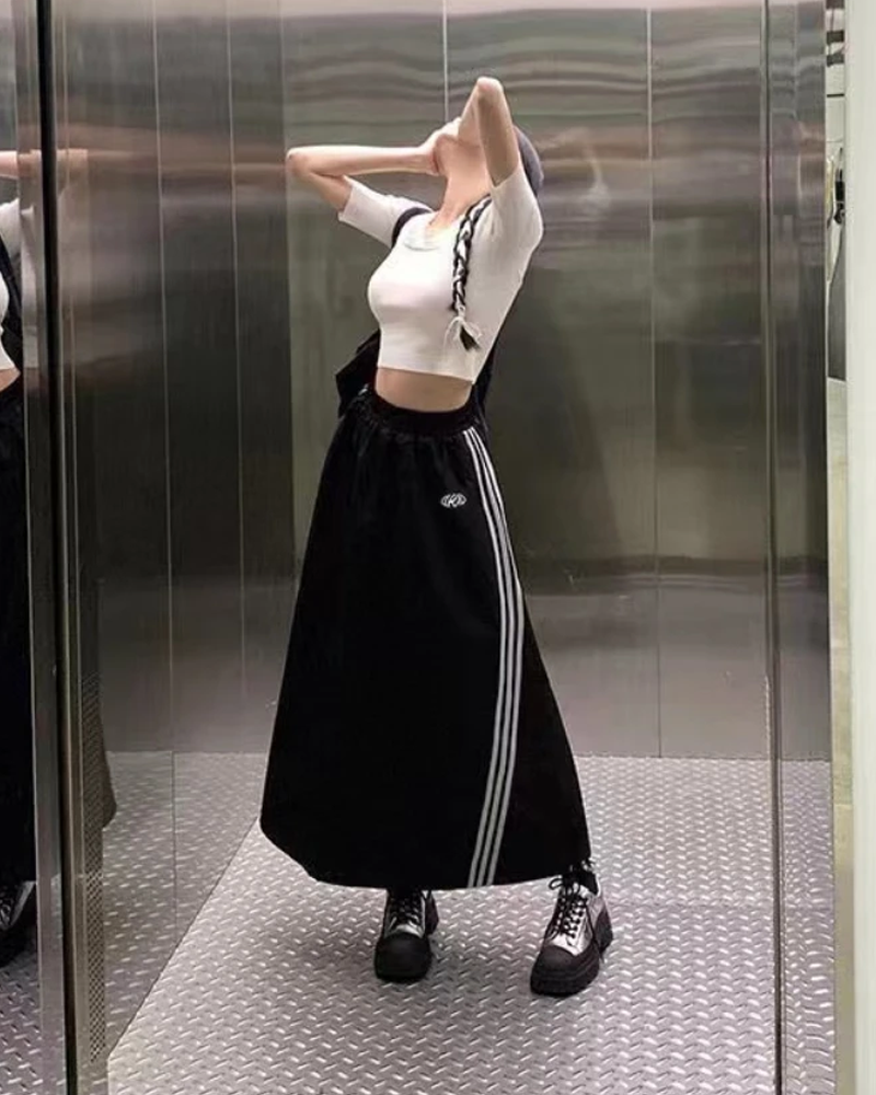 Jupe longue 3 bandes