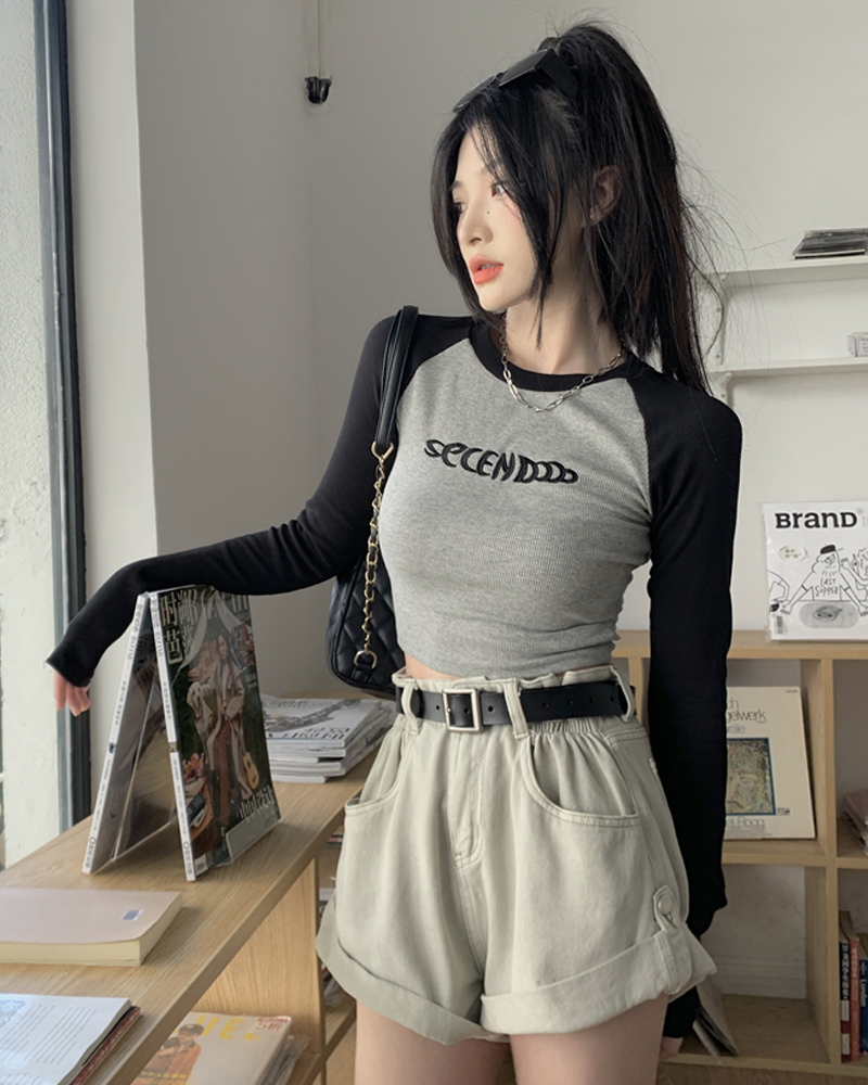 T shirt court manche longue