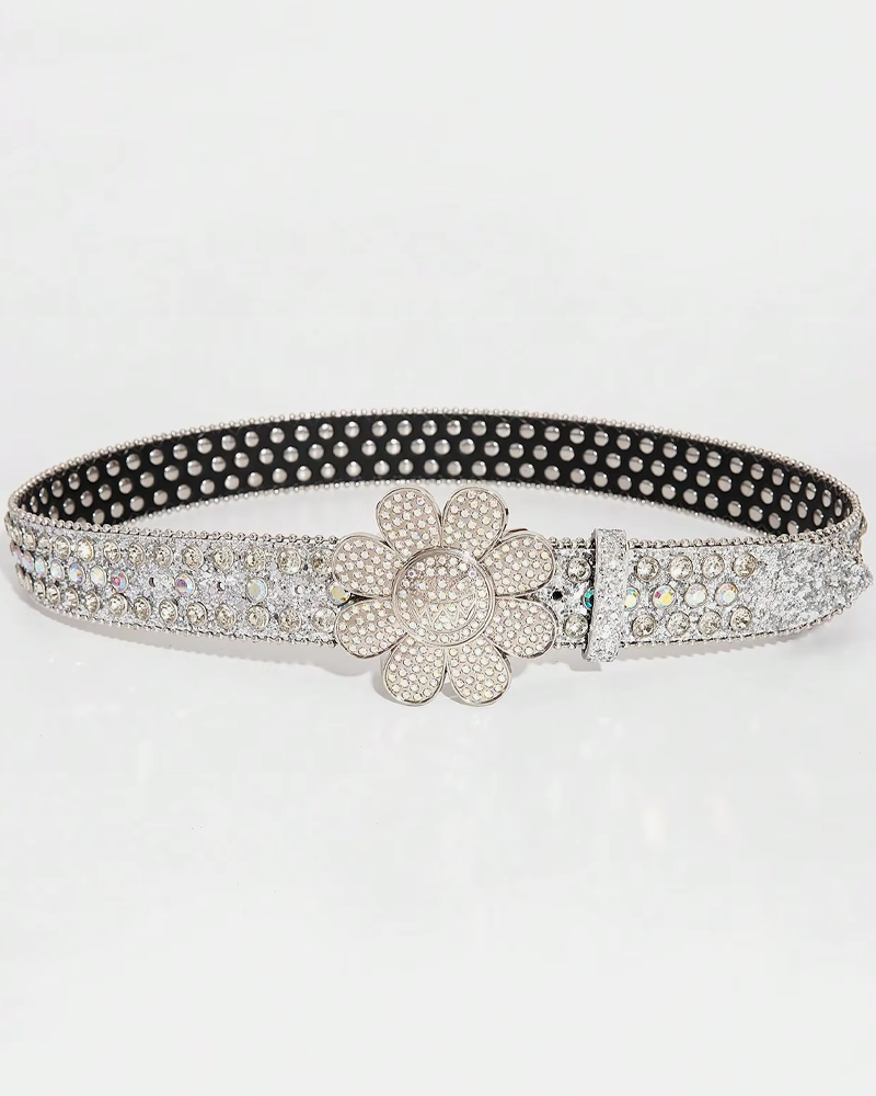 Ceinture fleur strass