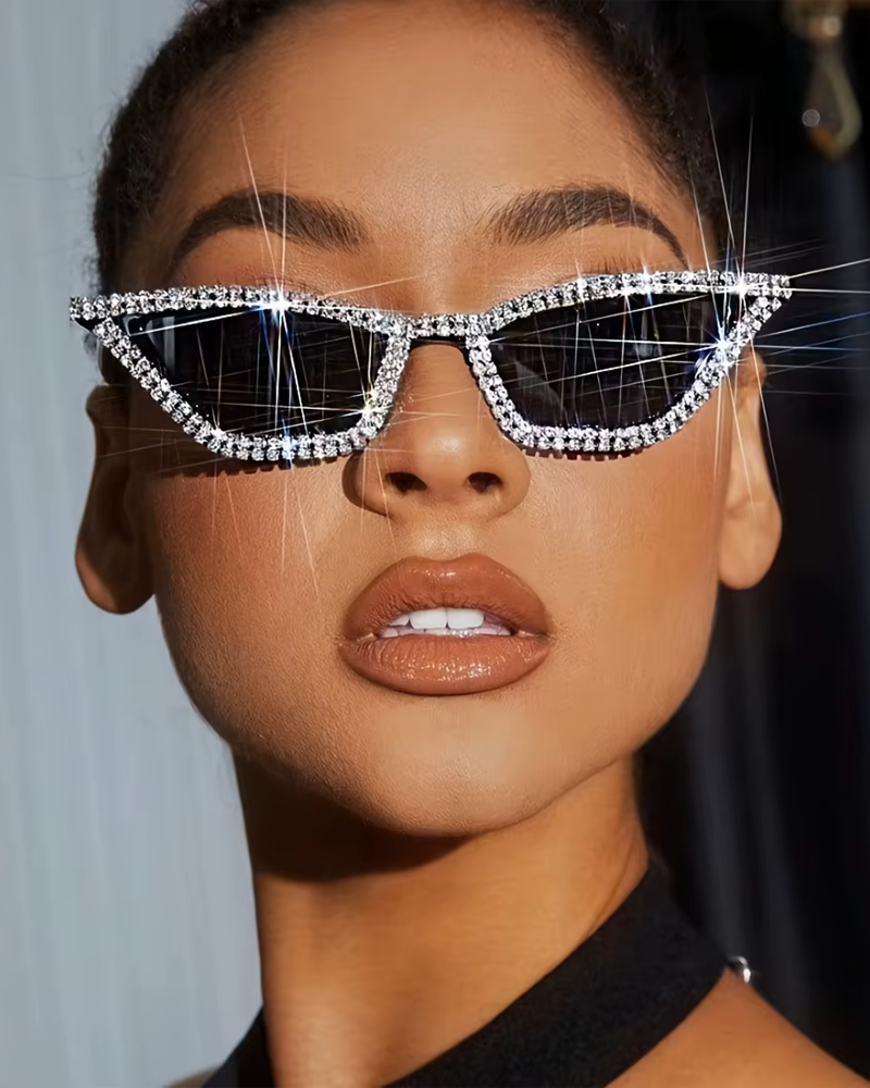 Lunette de soleil strass