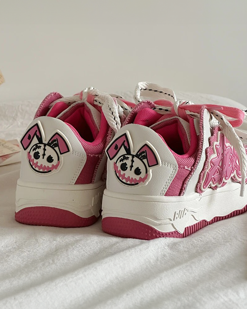 Sneakers femme rose
