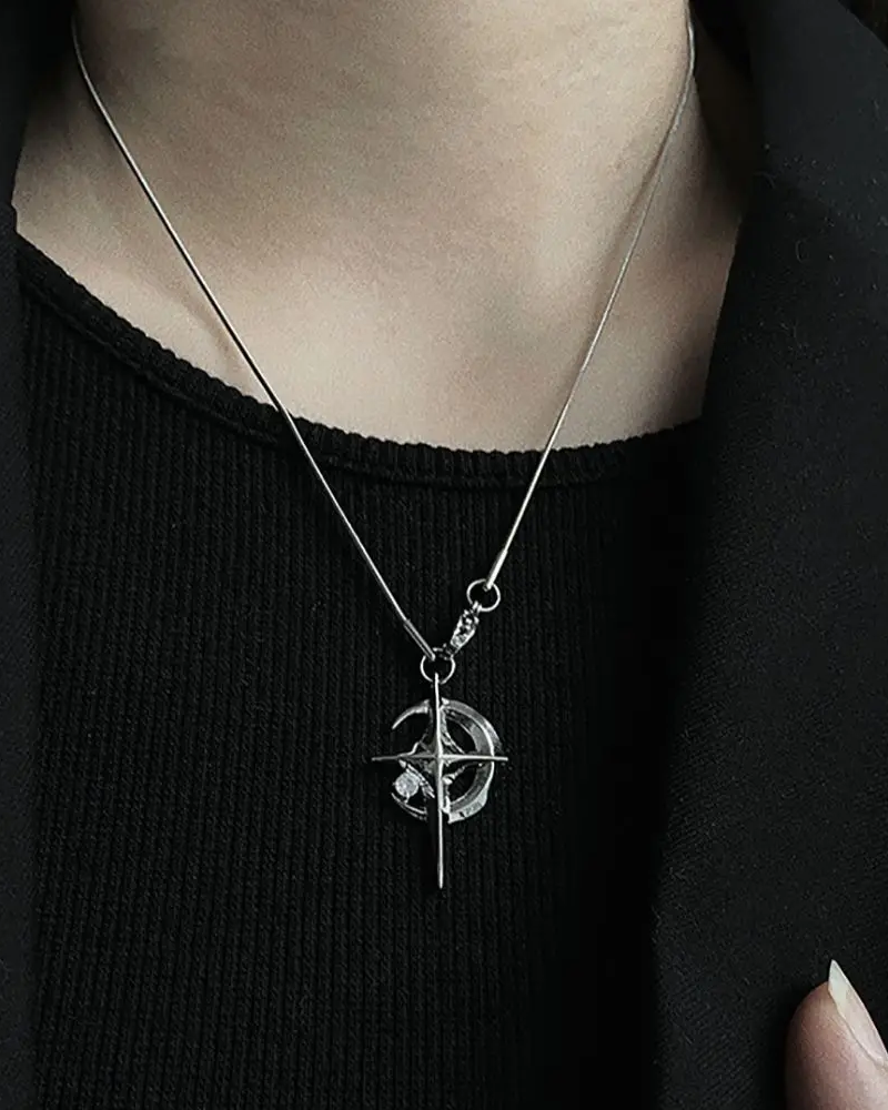 Collier lune et étoile