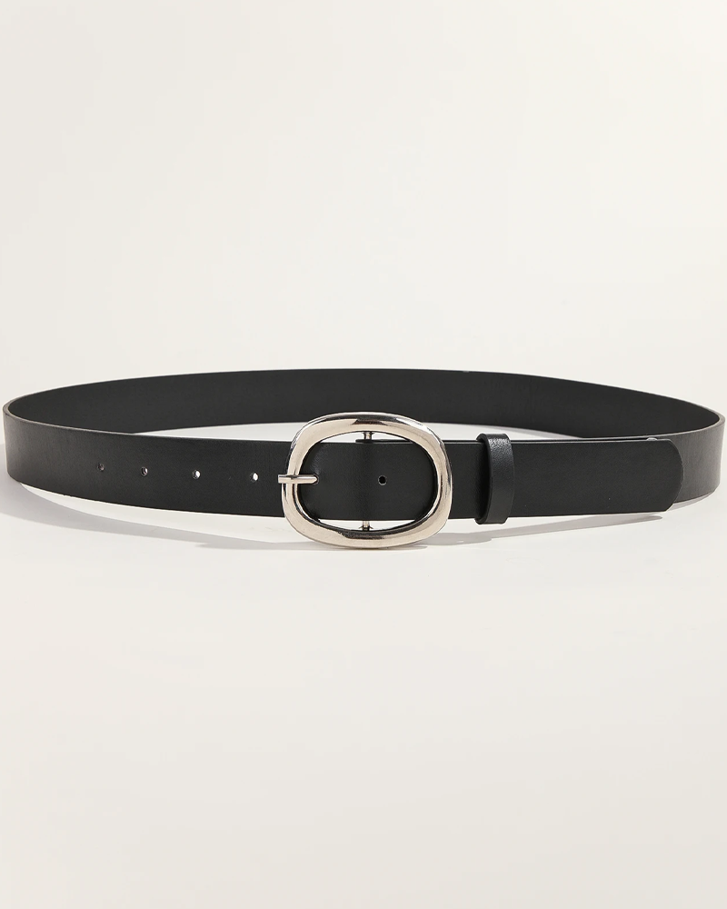 Ceinture boucle ovale femme