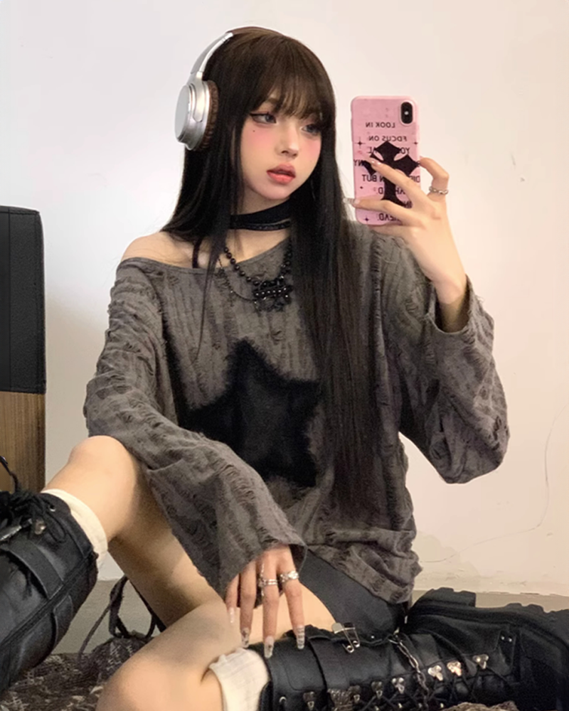 Top épaules dénudées Y2K