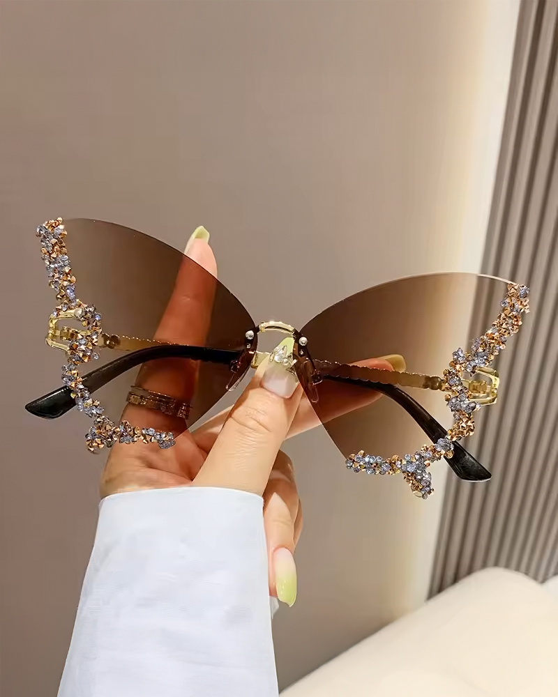 Lunettes de soleil papillon
