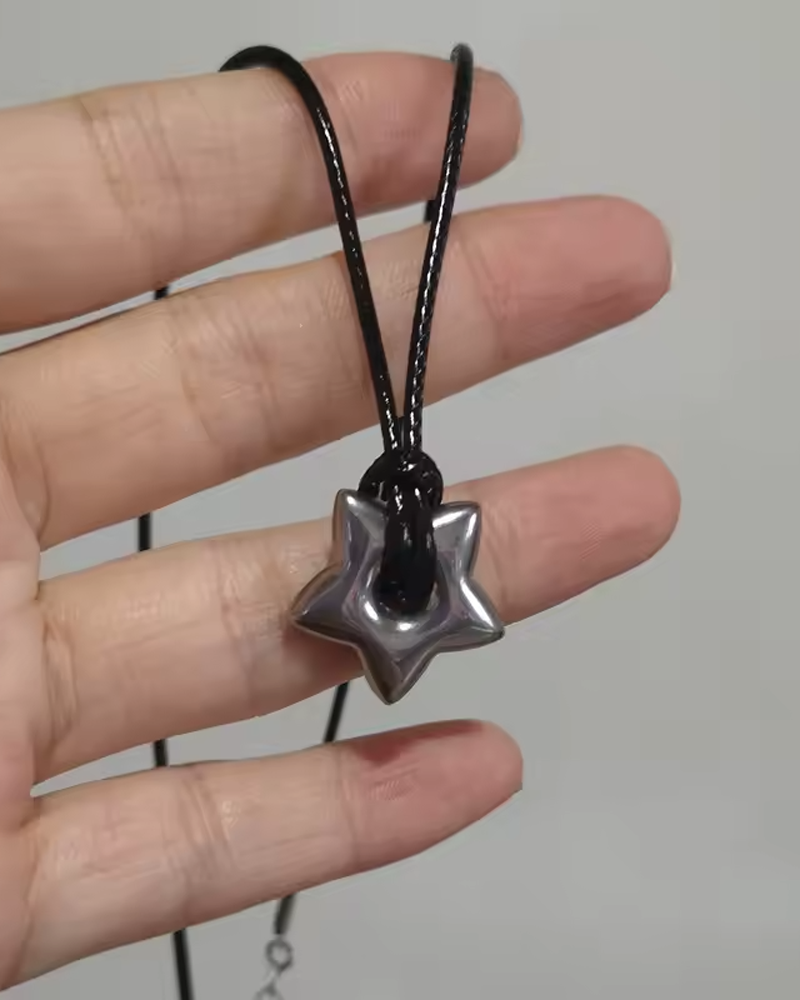 Collier etoile chunky