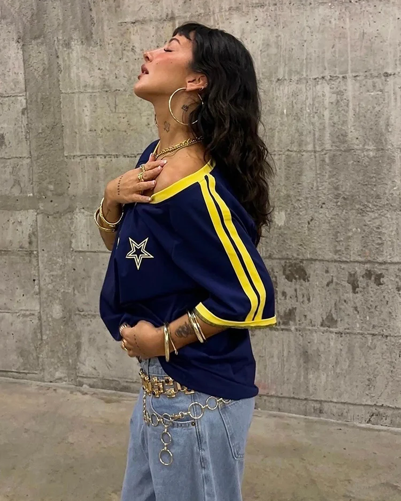 T-Shirt jersey femme