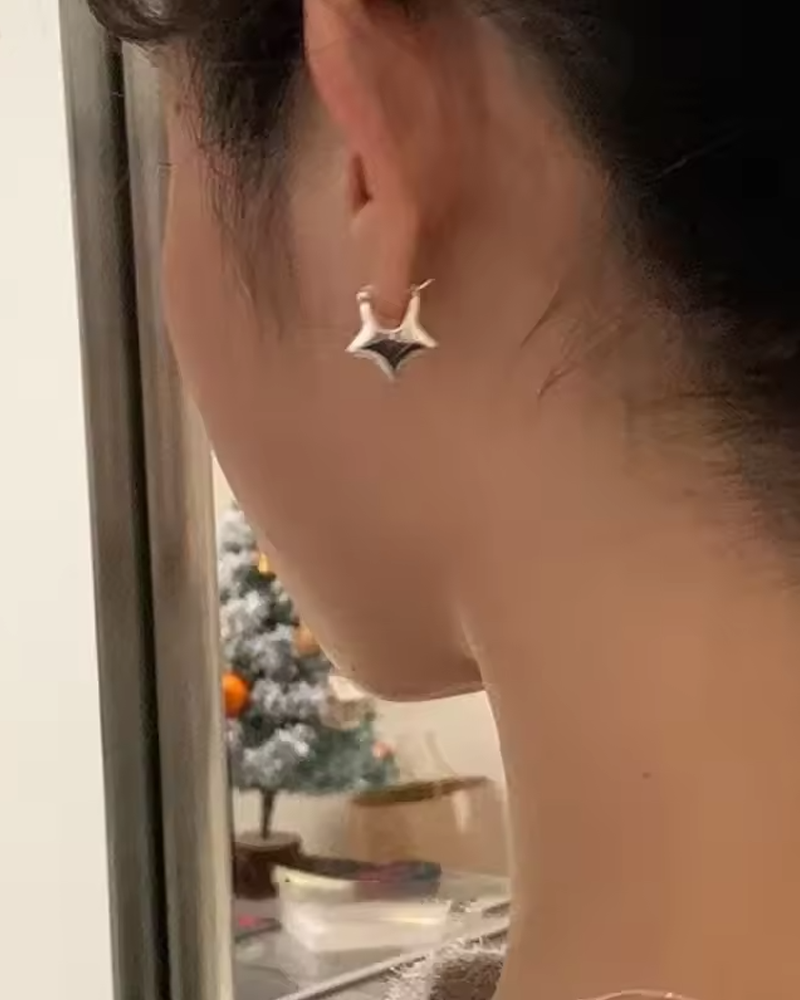 Boucles d'oreilles en forme d'étoile