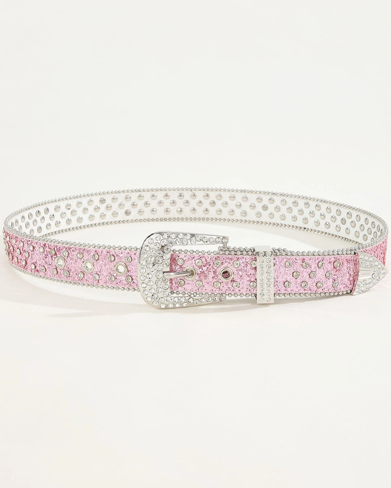 Ceinture rose strass