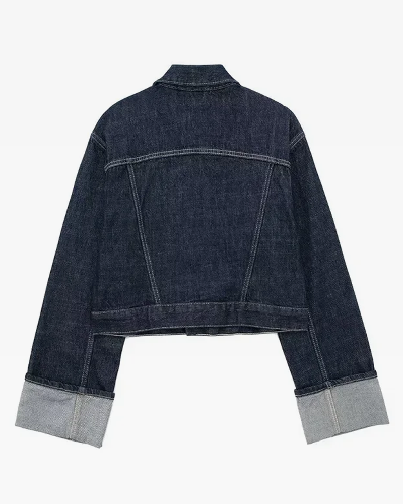 Veste en jean courte femme