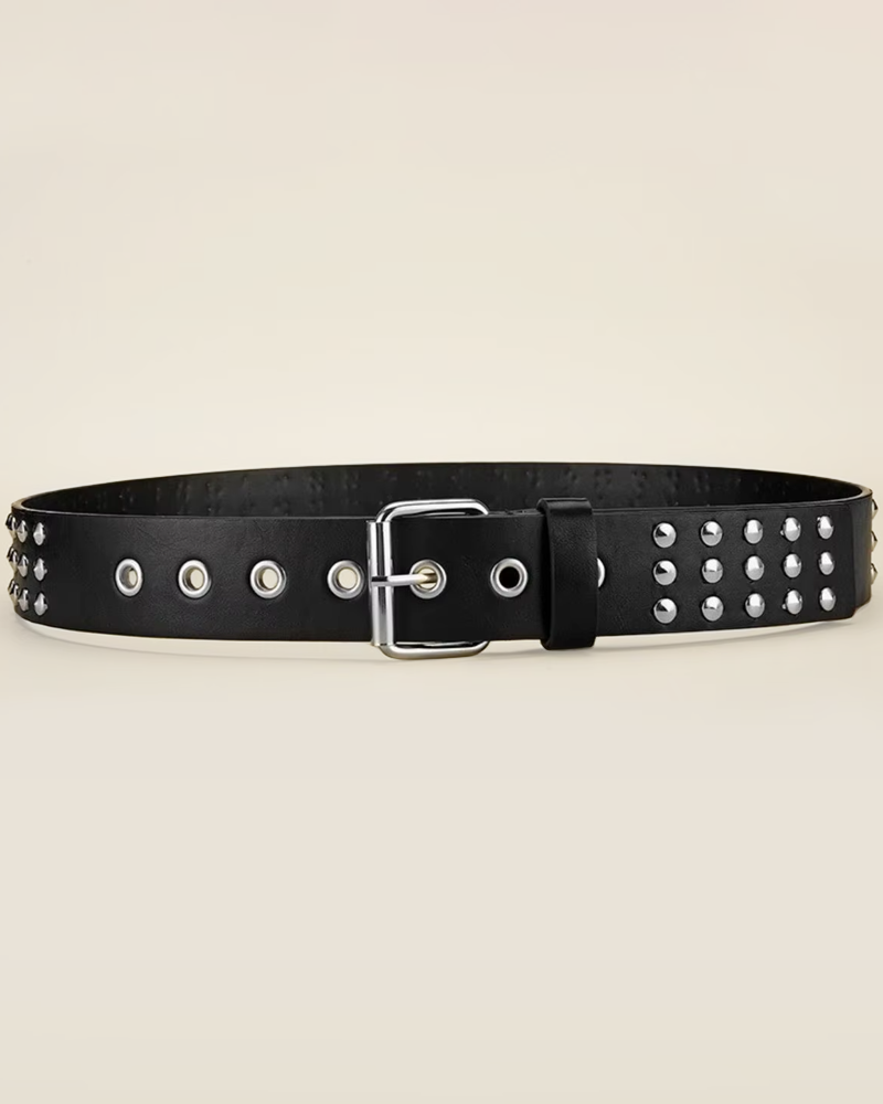 Ceinture noire cloutée