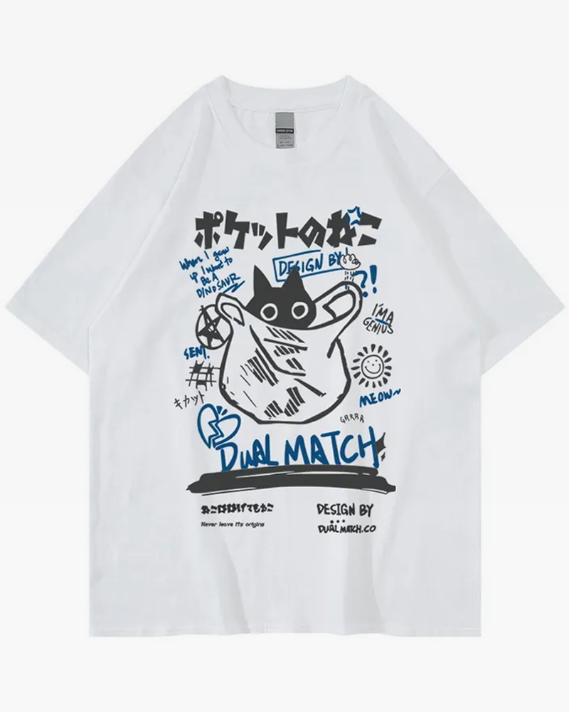 T Shirt chat Japonais