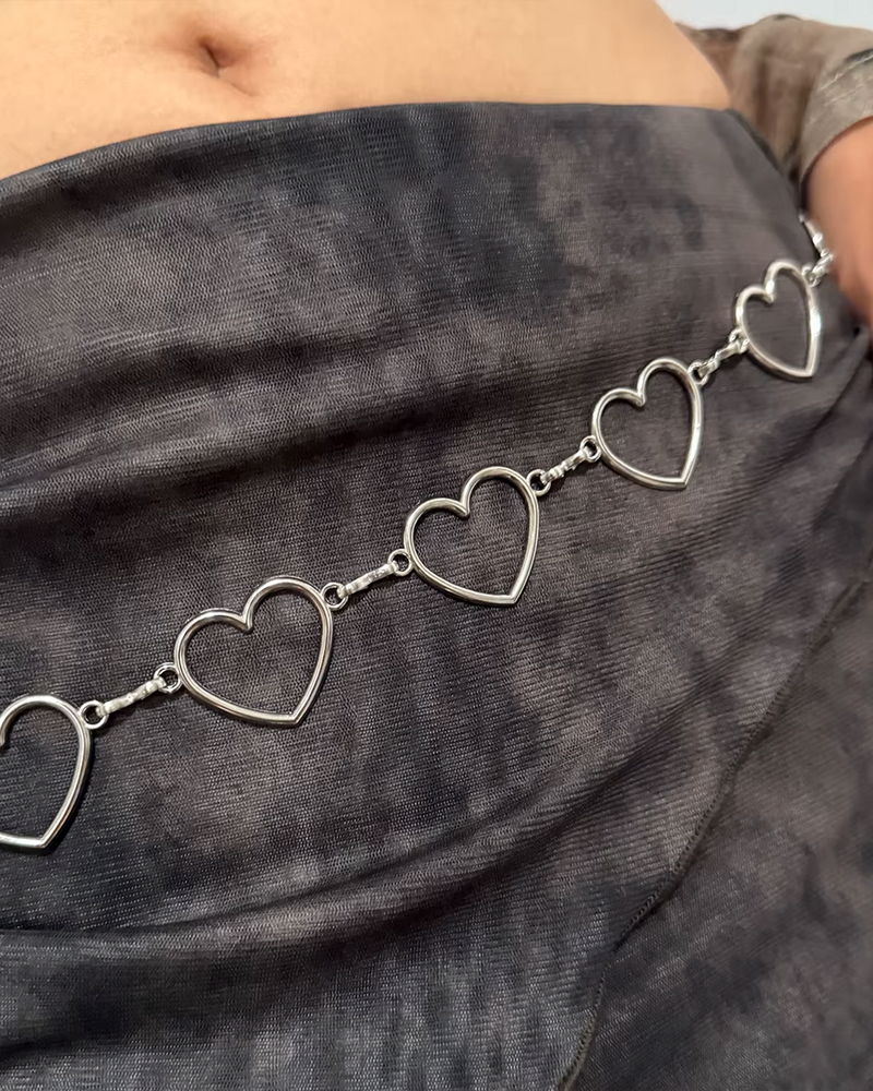 Ceinture chaine coeur