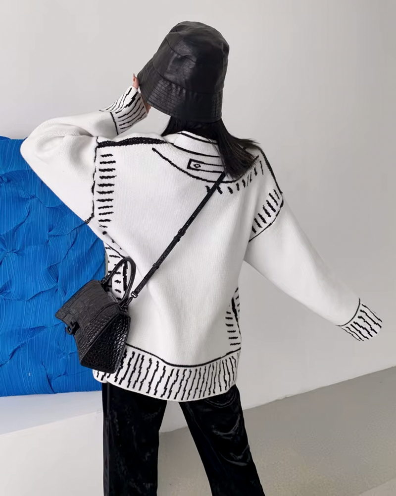 Cardigan boutonné femme