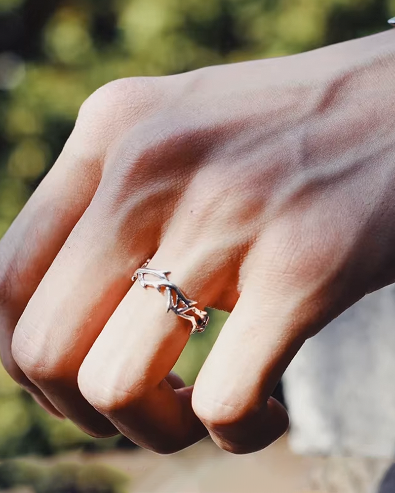 Bague couronne d'épine