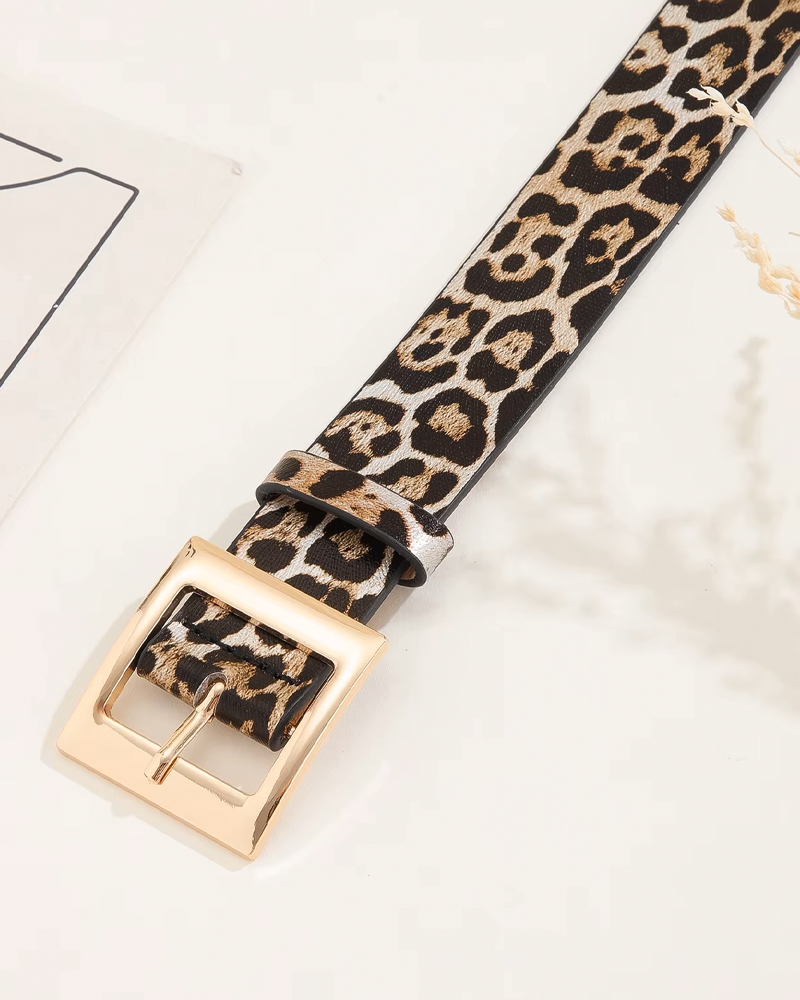 Ceinture léopard femme